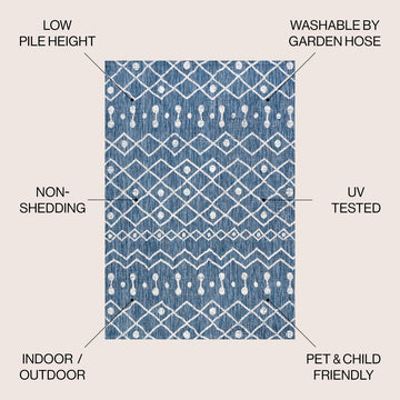 Nokat Tribal Bohemian Indoor/outdoor Area Rug